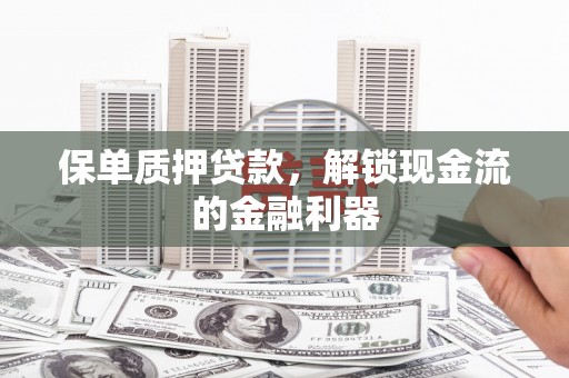 邯郸保单质押贷款，解锁现金流的金融利器
