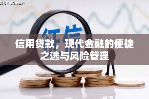 邯郸信用贷款，现代金融的便捷之选与风险管理
