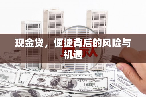 邯郸现金贷，便捷背后的风险与机遇