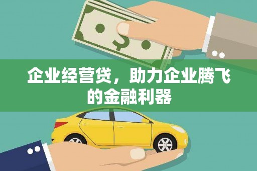 邯郸企业经营贷，助力企业腾飞的金融利器