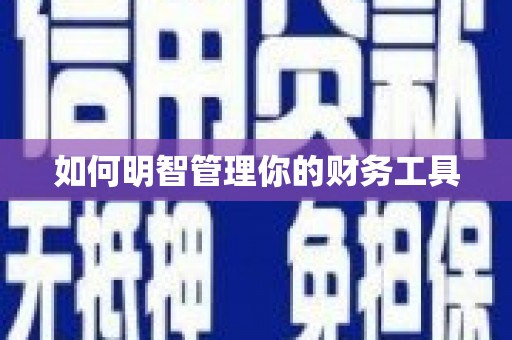 邯郸如何明智管理你的财务工具
