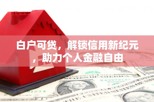 邯郸白户可贷，解锁信用新纪元，助力个人金融自由