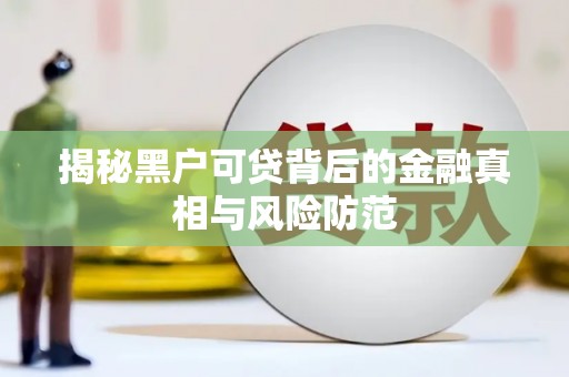 邯郸揭秘黑户可贷背后的金融真相与风险防范
