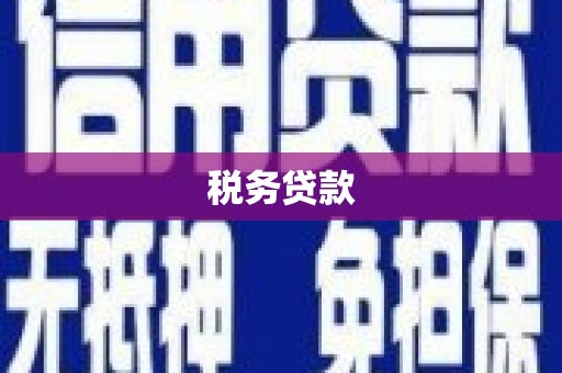 邯郸税务贷款