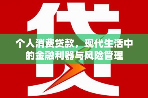 邯郸个人消费贷款，现代生活中的金融利器与风险管理