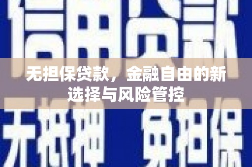 邯郸无担保贷款，金融自由的新选择与风险管控