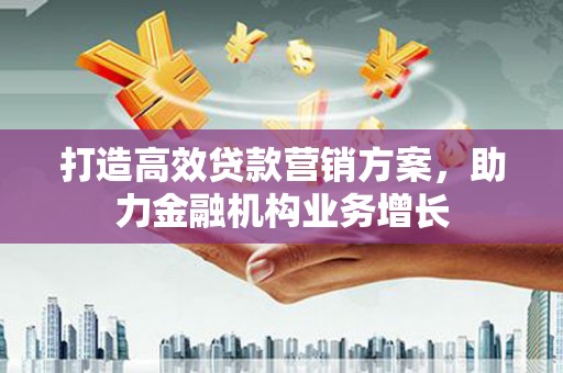 邯郸打造高效贷款营销方案，助力金融机构业务增长