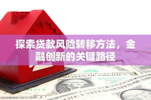 邯郸探索贷款风险转移方法，金融创新的关键路径