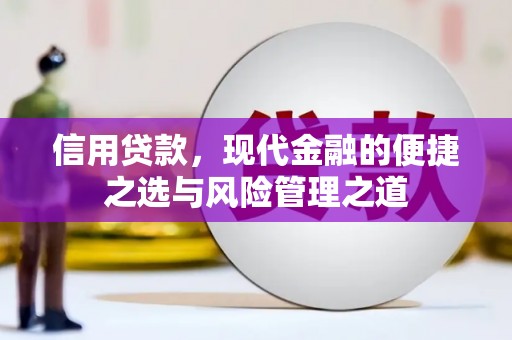 邯郸信用贷款，现代金融的便捷之选与风险管理之道