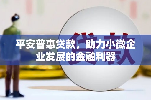 邯郸平安普惠贷款，助力小微企业发展的金融利器