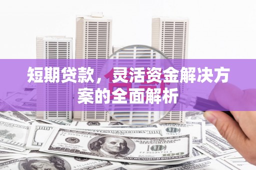 邯郸短期贷款，灵活资金解决方案的全面解析