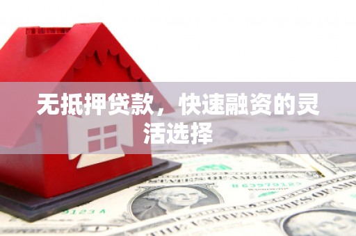 邯郸无抵押贷款，快速融资的灵活选择