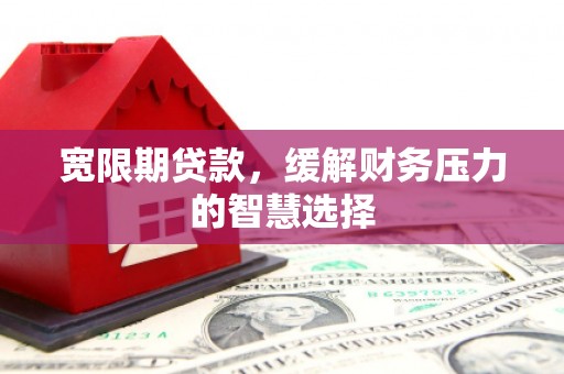 邯郸宽限期贷款，缓解财务压力的智慧选择