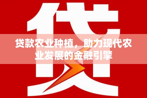 邯郸贷款农业种植，助力现代农业发展的金融引擎