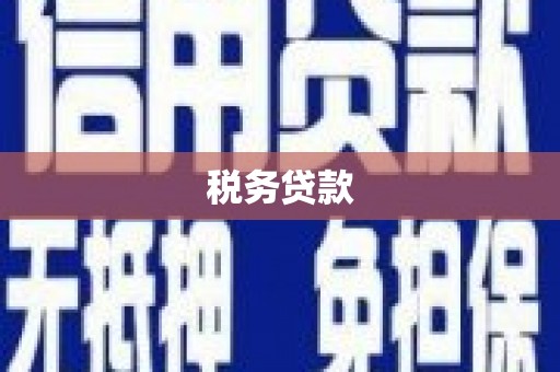邯郸税务贷款