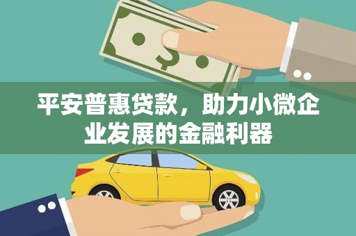 邯郸平安普惠贷款，助力小微企业发展的金融利器