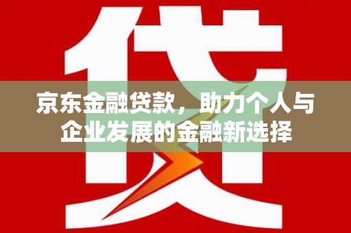 邯郸京东金融贷款，助力个人与企业发展的金融新选择