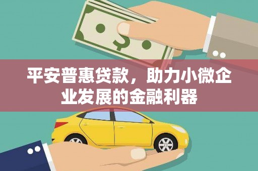 邯郸平安普惠贷款，助力小微企业发展的金融利器