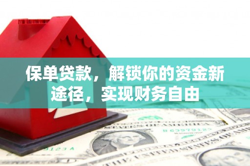 邯郸保单贷款，解锁你的资金新途径，实现财务自由