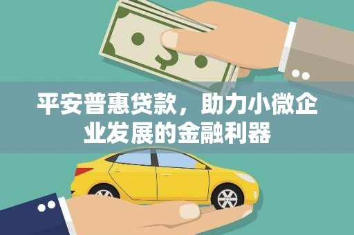 邯郸平安普惠贷款，助力小微企业发展的金融利器