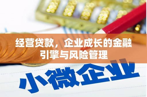 邯郸经营贷款，企业成长的金融引擎与风险管理