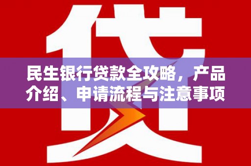 邯郸民生银行贷款全攻略，产品介绍、申请流程与注意事项